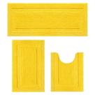Juego de Alfombras para Baño SHACOS Amarillo Otoño 3 Piezas Juego de Alfombras para Baño SHACOS Amarillo Otoño 3 Piezas