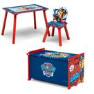 Juego de Cuarto de Juegos para Niños Pequeños Delta Children PAW Patrol Mesa, Silla y Caja de Juguetes
