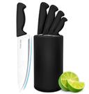 Juego de Cuchillos de Cocina HENKELIVING de 6 Piezas en Acero Alemán Negro