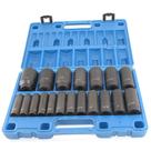 Juego de dados de impacto MacWork de 19 piezas, 1/2" de accionamiento SAE