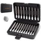 Juego de Dados MULWARK de 20 Piezas con Giro 3/8" Llave Allen Extra Larga