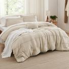 Juego de Edredón Bedsure Full con Pliegue Pinzado 4 Piezas en Lino Bohemio