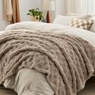 Juego de Edredón Bedsure Tamaño Full con Manta y Almohada 5 Piezas