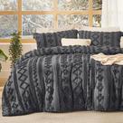 Juego de Edredón Bedsure Tufted Boho para Cama Individual Color Gris Oscuro 2 Piezas