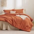 Juego de Edredón Bedsure Twin Naranja Quemado 5 Piezas para Todas las Estaciones Juego de Edredón Bedsure Twin Naranja Quemado 5 Piezas para Todas las Estaciones