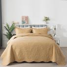 Juego de Edredón HoneiLife Queen 229x244 cm Microfibra Ligera Amarillo