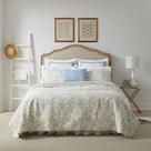 Juego de Edredón Laura Ashley Amberley Beige Talla Queen 3 Piezas
