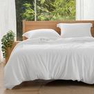 Juego de Funda de Edredón Silky Cooling para Cama King Size Blanca Bedsure