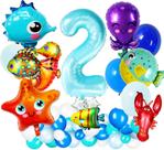 Juego de Globos AMZPTBOY Animales del Océano 45 PCS para Fiesta Infantil