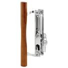 Juego de Manijas para Puerta Corredera de Vidrio PRIME-LINE C 1149 Madera Cromada