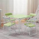 Juego de Mesa y Silla Plegables para Niños VECELO Verde Salvia