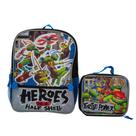 Juego de Mochila y Lonchera de Las Tortugas Ninja Adolescente de 16"