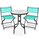 Juego de Muebles de Comedor Bistro para Patio Mejor Opción de 3 Piezas en Acero Juego de Muebles de Comedor Bistro para Patio Mejor Opción de 3 Piezas en Acero