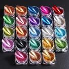 Juego de Polvos Cromados para Uñas con Espejo Metálico, 23 Colores Y2K