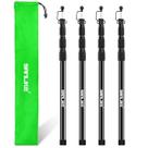 Juego de postes para carpa de fibra de vidrio para lona 2.5 m con bolsa de almacenamiento (x4)