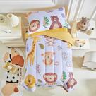 Juego de Ropa de Cama para Niños Pequeños Joyreap con Diseño de Zoológico en Microfibra Color Púrpura