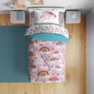 Juego de Ropa de Cama para Niños Pequeños Sunny Side Up Arcoíris Unicornio 4 piezas Juego de Ropa de Cama para Niños Pequeños Sunny Side Up Arcoíris Unicornio 4 piezas