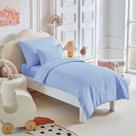 Juego de Ropa de Cama para Niños Pequeños UOZZI - 5 Piezas en Azul Suave