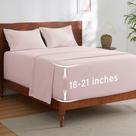 Juego de sábanas Bedsure King Deep Pocket con absorción de humedad
