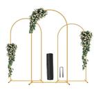 Juego de Soportes para Fondos con Arco Metálico ParseBio 183/201/220cm Dorado