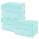 Juego de Toallas de Baño MOONQUEEN 6 Piezas en Terciopelo Coral Premium de Microfibra