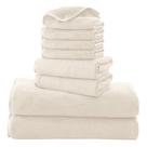 Juego de Toallas de Microfibra Cosy Family de 8 Piezas en Color Crema Juego de Toallas de Microfibra Cosy Family de 8 Piezas en Color Crema