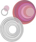 Juego de Troqueles Sizzix Framelits Círculos 8 piezas 2.9-11 cm