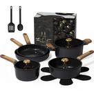 Juego de Utensilios de Cocina CAROTE 14 piezas con Ollas y Sartenes Antiadherentes de Cerámica Juego de Utensilios de Cocina CAROTE 14 piezas con Ollas y Sartenes Antiadherentes de Cerámica