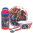 Juego de vajilla Zak Designs Marvel Plato de 20 cm Tazón de 15 cm