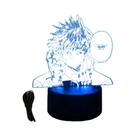 Jujutsu Kaisen 3D Anime LED Night Lamp RGB Satoru Gojo Action Figure Crianças Quarto Decoração De
