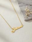 Juliane colar de nome personalizado folh a ouro 18k