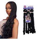 Jumbo Estilo Gloria French Curl 400g Para Crochet Braids 60CM