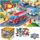 Jumbo Floor Puzzle IFLOVE Fire Rescue Firefighter 48 unidades para crianças