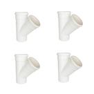 Juncao 45 Simples esgoto- 75X75MM-TIGRE-KIT 04PÇ Juncao 45 Simples esgoto- 75X75MM-TIGRE-KIT 04PÇ