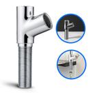 Junção Adaptador Y 1/2" Longa Metal Para Torneira, Filtro E Ducha Higiênica Conector Bancada Mesa