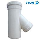 Junção Pvc 100mm x 75mm Linha Esgoto Invertida De Redução Tigre