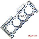 Junta Cabeçote Aço Inox 0.70mm 76.0mm Peugeot 208 2013/.... Citroen C3 Picasso 2013/... Motor Tu4M 1.5 8V Flex