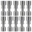 Junta Conexão Uniao Lokring 1/4 X 1/4 Aluminio Kit Com 10Pç