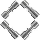 Junta Conexão Uniao Lokring 3/8 X 3/8 Aluminio Kit Com 4Pç