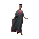 Kaftan plus Size Para Mulheres, Vestido De Praia, Saída De Praia Bordada