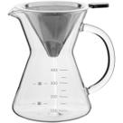 KANNE CAFETEIRA COM FILTRO 14x15x11cm 400ml BOROSILICATO TRANSP