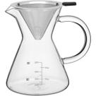 KANNE CAFETEIRA COM FILTRO 16x16x12cm 500ml BOROSILICATO TRANSP