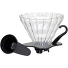 KANNE SUPORTE FILTRO CAFÉ 10x12x12cm BOROSILICATO TRANSP COM ACESSORIO