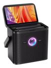 Karaoke Portátil Joog Shell S3 Preto, 2 Microfones e Tela Integrada de 7 Polegadas