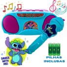 Karaokê Stitch Boombox Disney Com Microfone