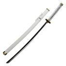 Katana Decorativa 102cm Aço Com Suporte Madeira