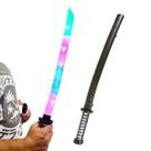 Katana Ninja Brinquedo Som e Luz à Pilha - Preto