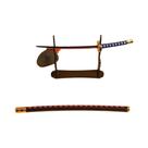 Katana Roronoa Zoro De Aço De 10 Polegadas Em Tamanho Real, Espada Samurai Japonesa, Faca De Ferro