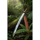 Katana Samurai 70cm Aço Inox c/ Bainha Couro: Aventura!