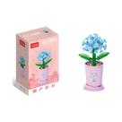 Kawaii Leite Chá Copo Bloco De Construção Buquê De Flores Diy Rosa Tijolos Decoração Brinquedos Para